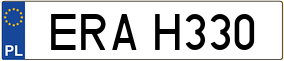 Trailer License Plate